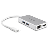StarTech.com USB C Multiport Adapter 4K 60W PD Silver